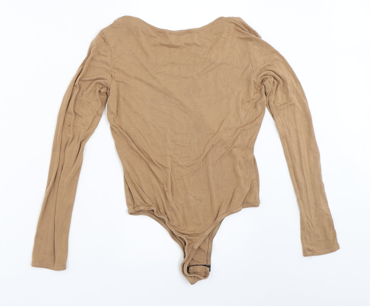 Womens UK Size 8 In the Style Beige Basic T-Shirt