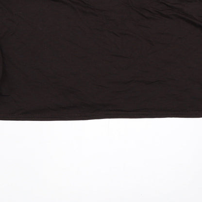 Rokoko Womens Brown   Cropped T-Shirt Size 24