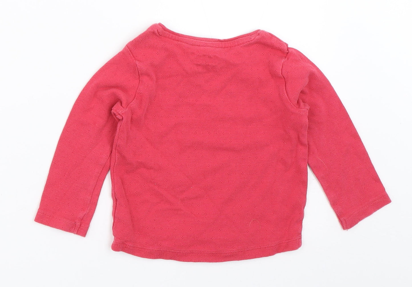 F&F Girls Pink   Basic T-Shirt Size 9-12 Months