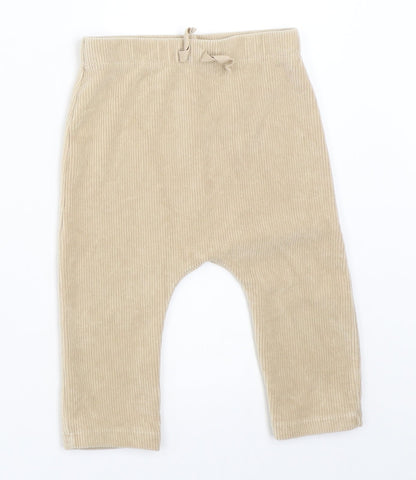 TU Baby Beige   Capri Trousers Size 9-12 Months