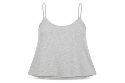 Front view of Miss Blush women’s grey camisole tank, size M