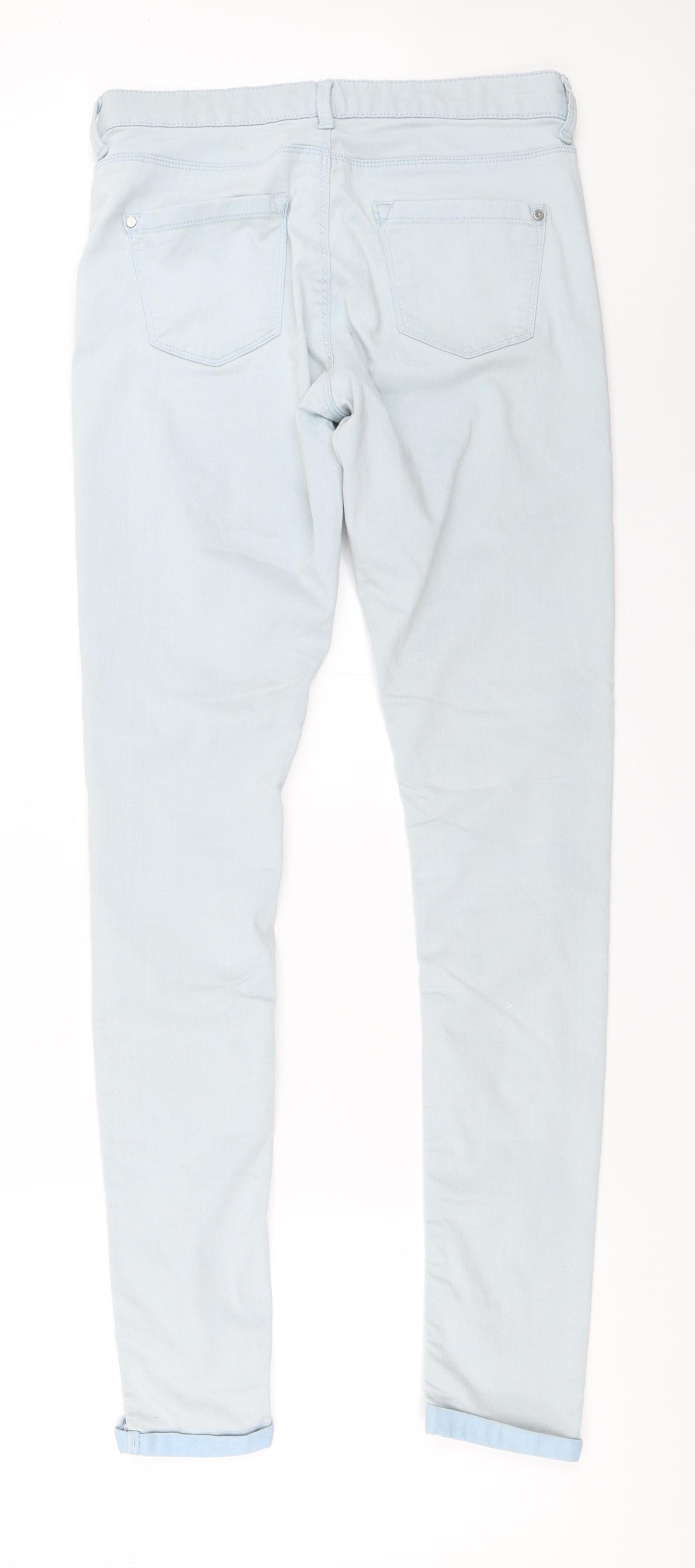 Topshop Womens Blue   Skinny Jeans Size 30 in L34 in