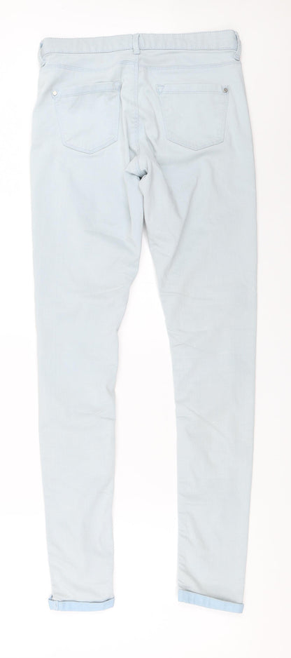 Topshop Womens Blue   Skinny Jeans Size 30 in L34 in