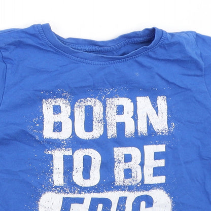 Primark Boys Blue   Basic T-Shirt Size 5-6 Years