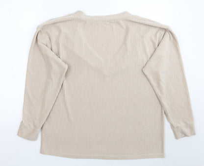 Womens UK Size 12 ASOS Beige Pullover Jumper