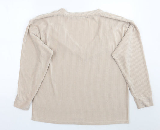 Womens UK Size 12 ASOS Beige Pullover Jumper