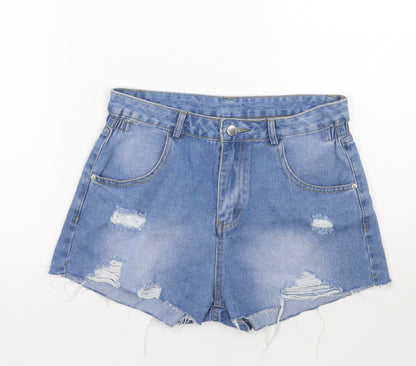 Womens UK Size M Preworn Regular Fit Hot Pants Shorts