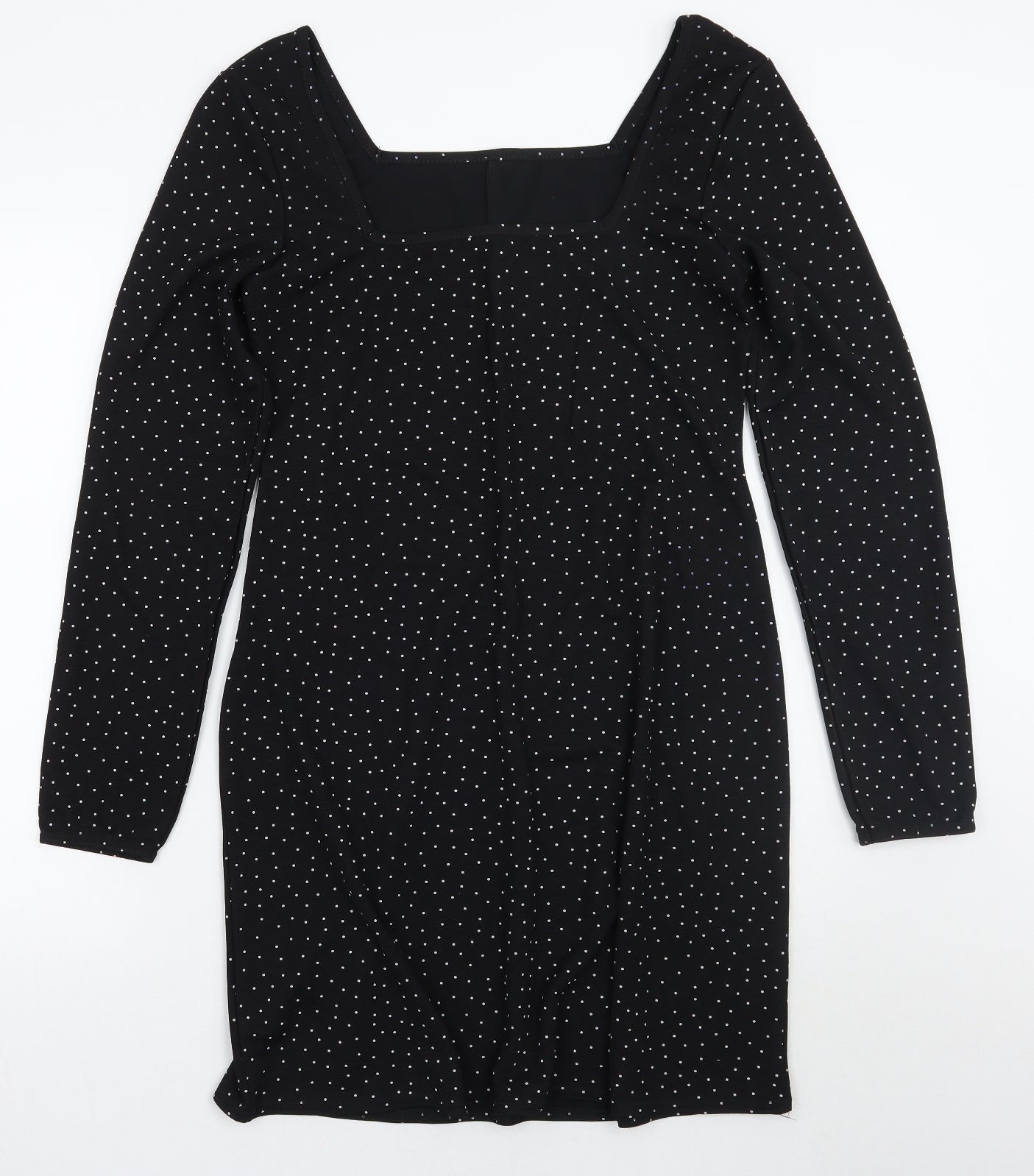 Very Womens Black Polka Dot  A-Line  Size 10