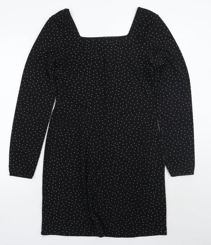 Very Womens Black Polka Dot  A-Line  Size 10