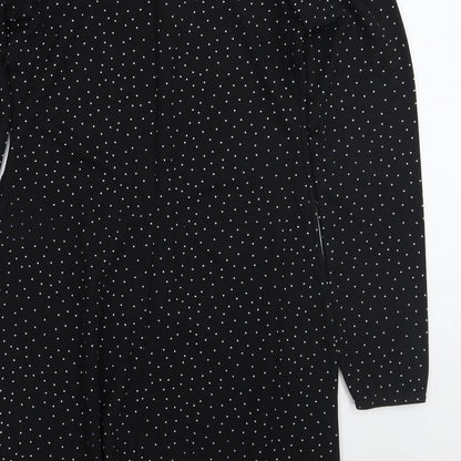 Very Womens Black Polka Dot  A-Line  Size 10