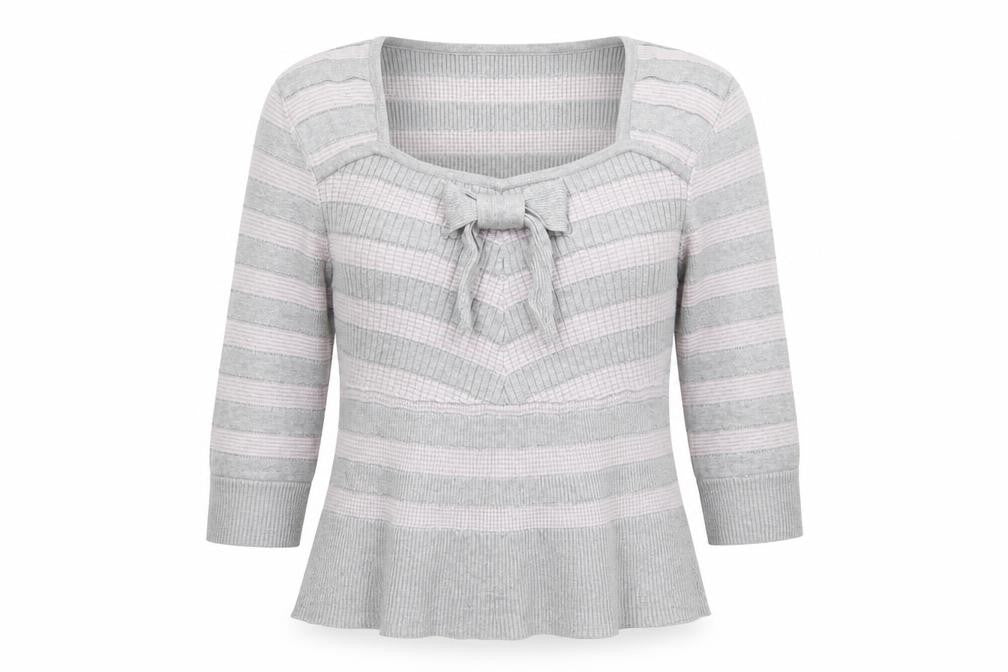 Kaliko Womens Grey Striped  Pullover Jumper Size 16