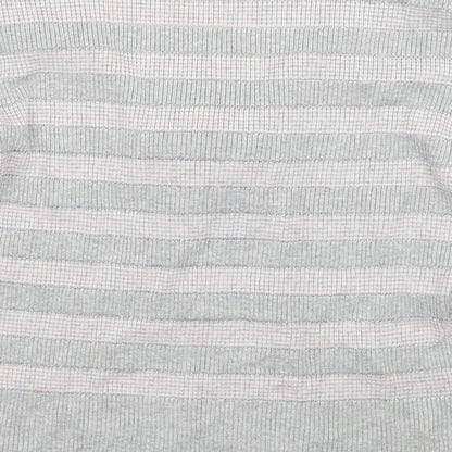 Kaliko Womens Grey Striped  Pullover Jumper Size 16