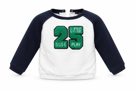 Kiabi Boys White   Pullover Jumper Size 18-24 Months