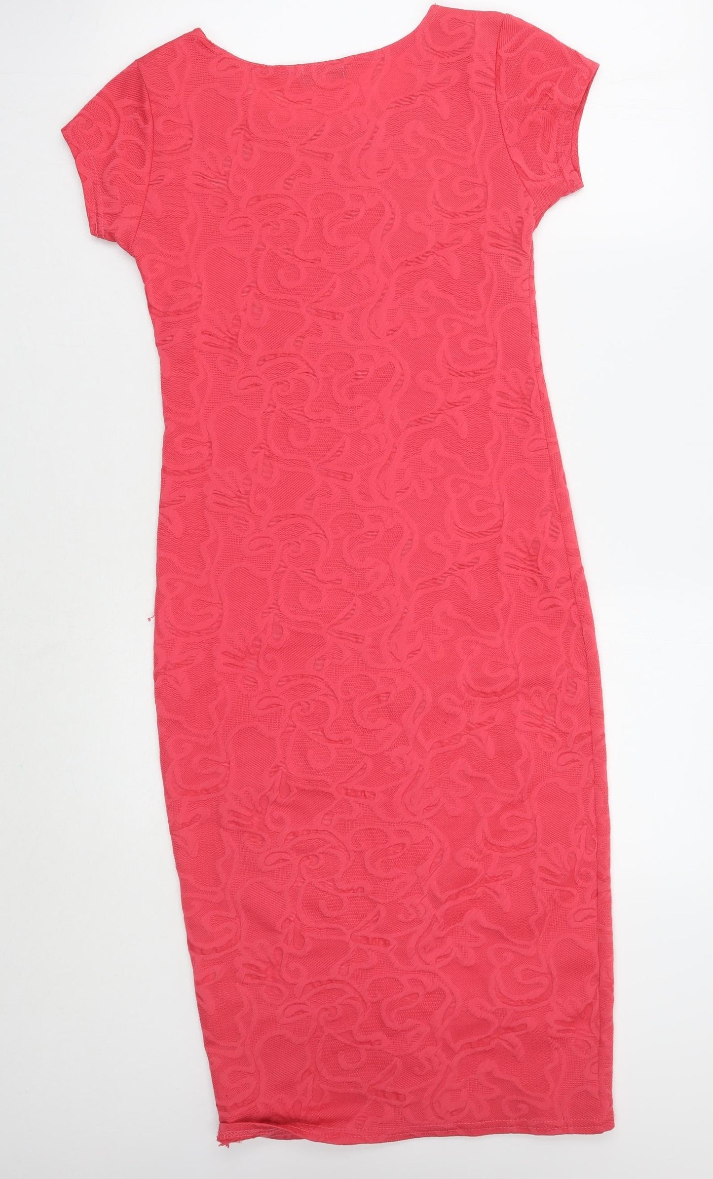 Me Womens Pink Floral  A-Line  Size M