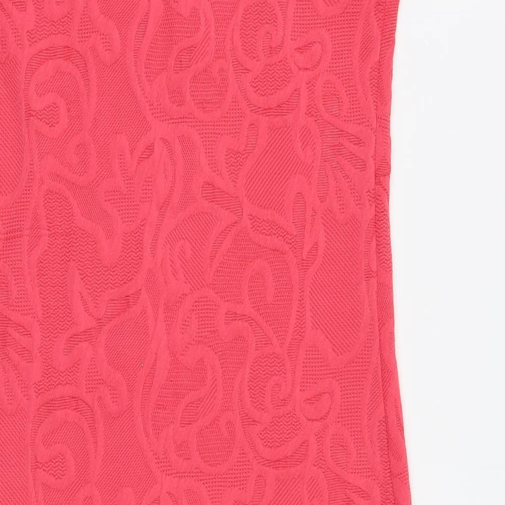 Me Womens Pink Floral  A-Line  Size M
