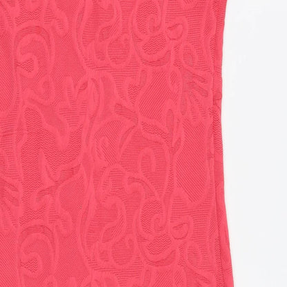 Me Womens Pink Floral  A-Line  Size M