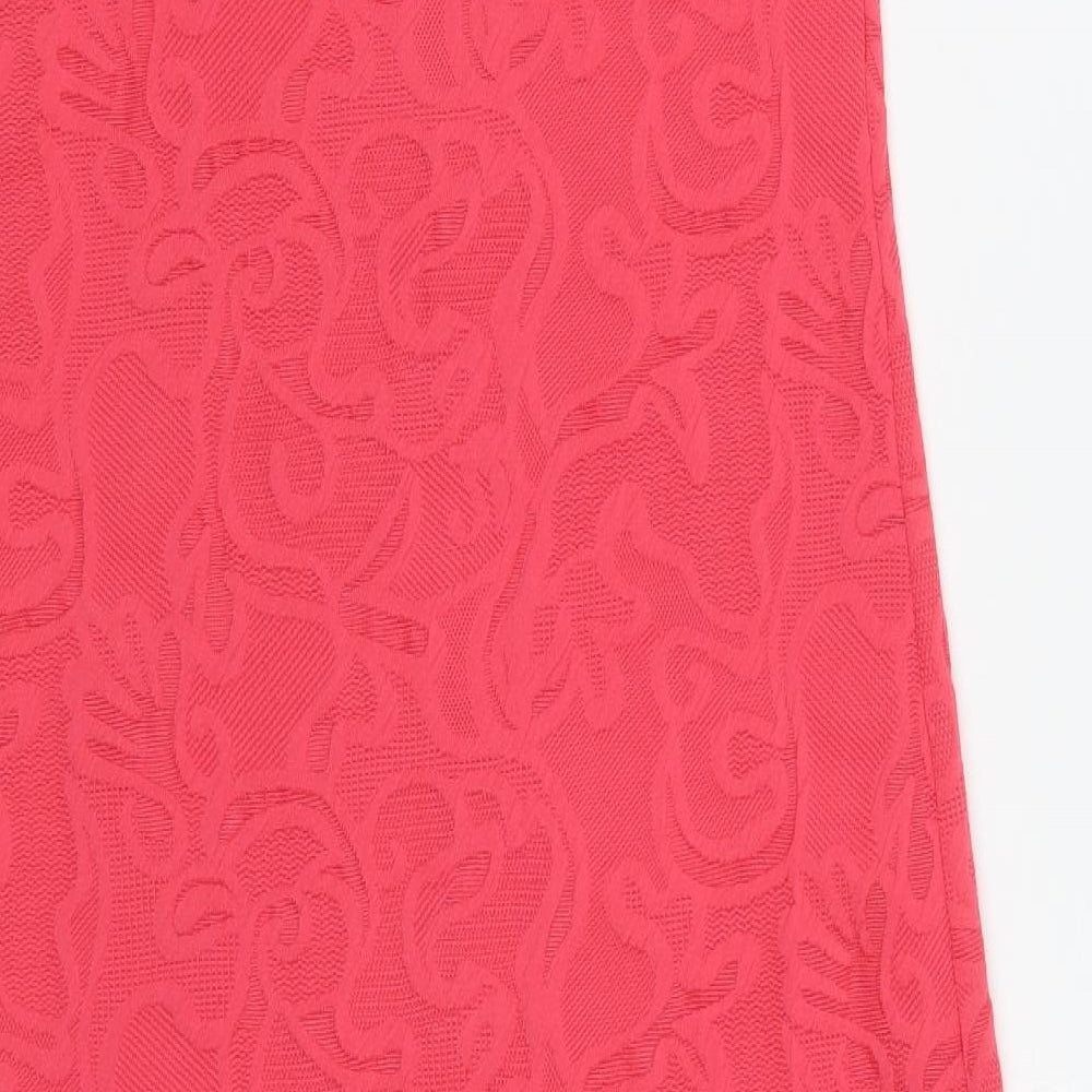 Me Womens Pink Floral  A-Line  Size M