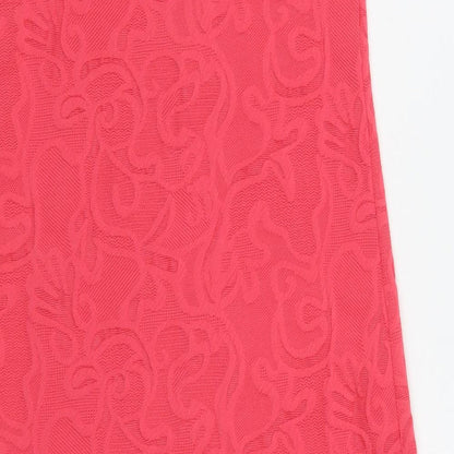 Me Womens Pink Floral  A-Line  Size M
