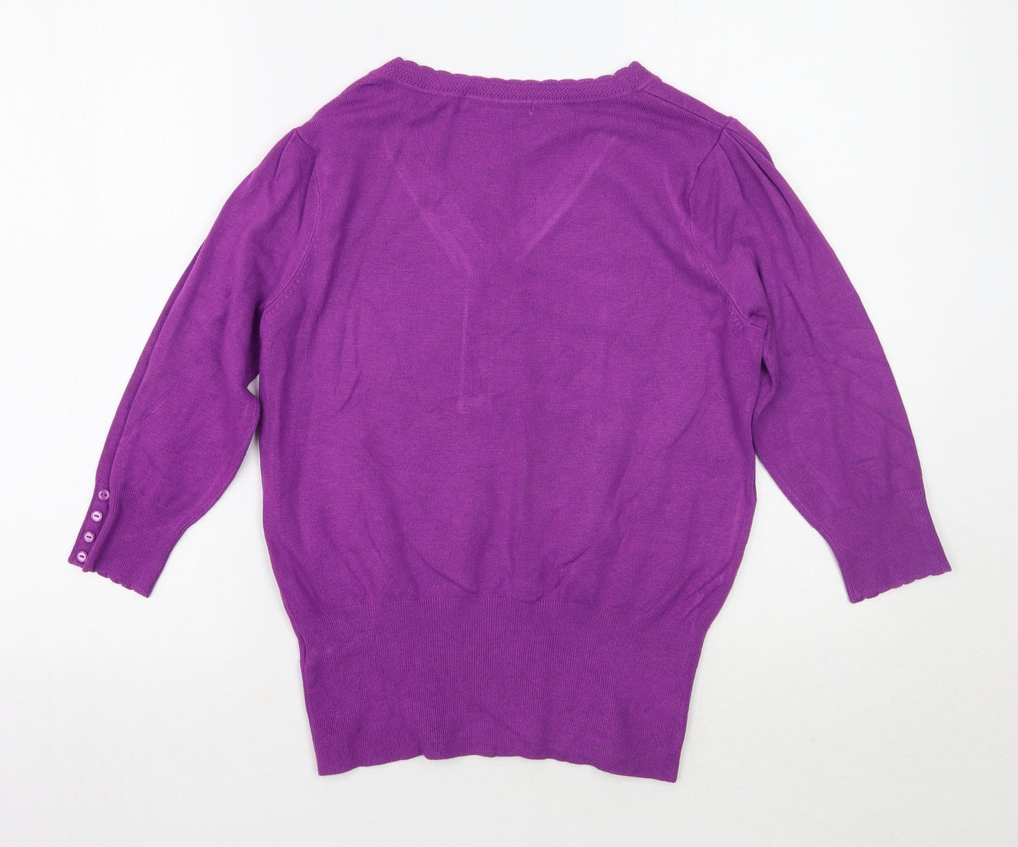Womens UK Size 14 Marks and Spencer Purple Pullover Jumper