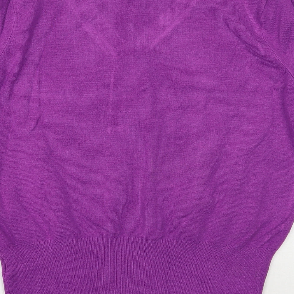 Womens UK Size 14 Marks and Spencer Purple Pullover Jumper