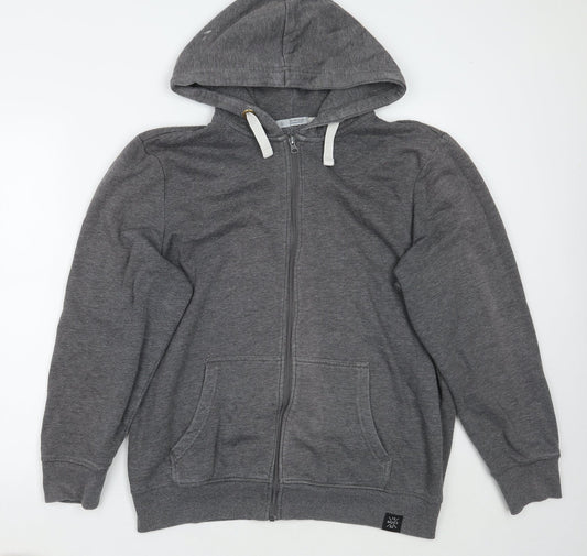 Avenue Mens Grey  Rayon Jacket Coat Size L