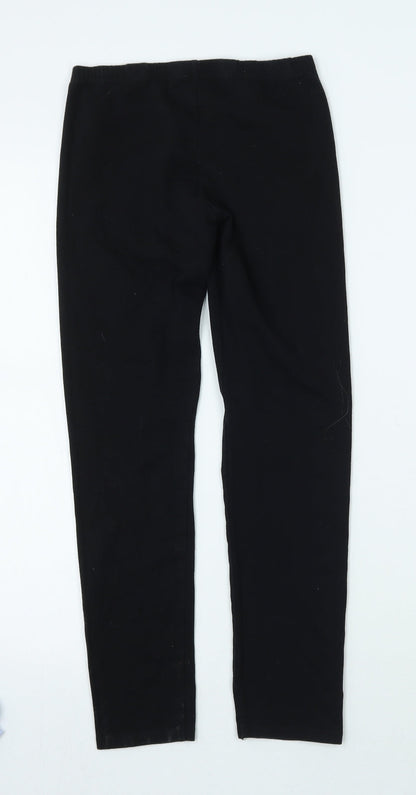 Nutmeg Girls Black   Jegging Trousers Size 12 Years