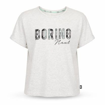 Front view of New Look girls’ grey basic t-shirt, size L