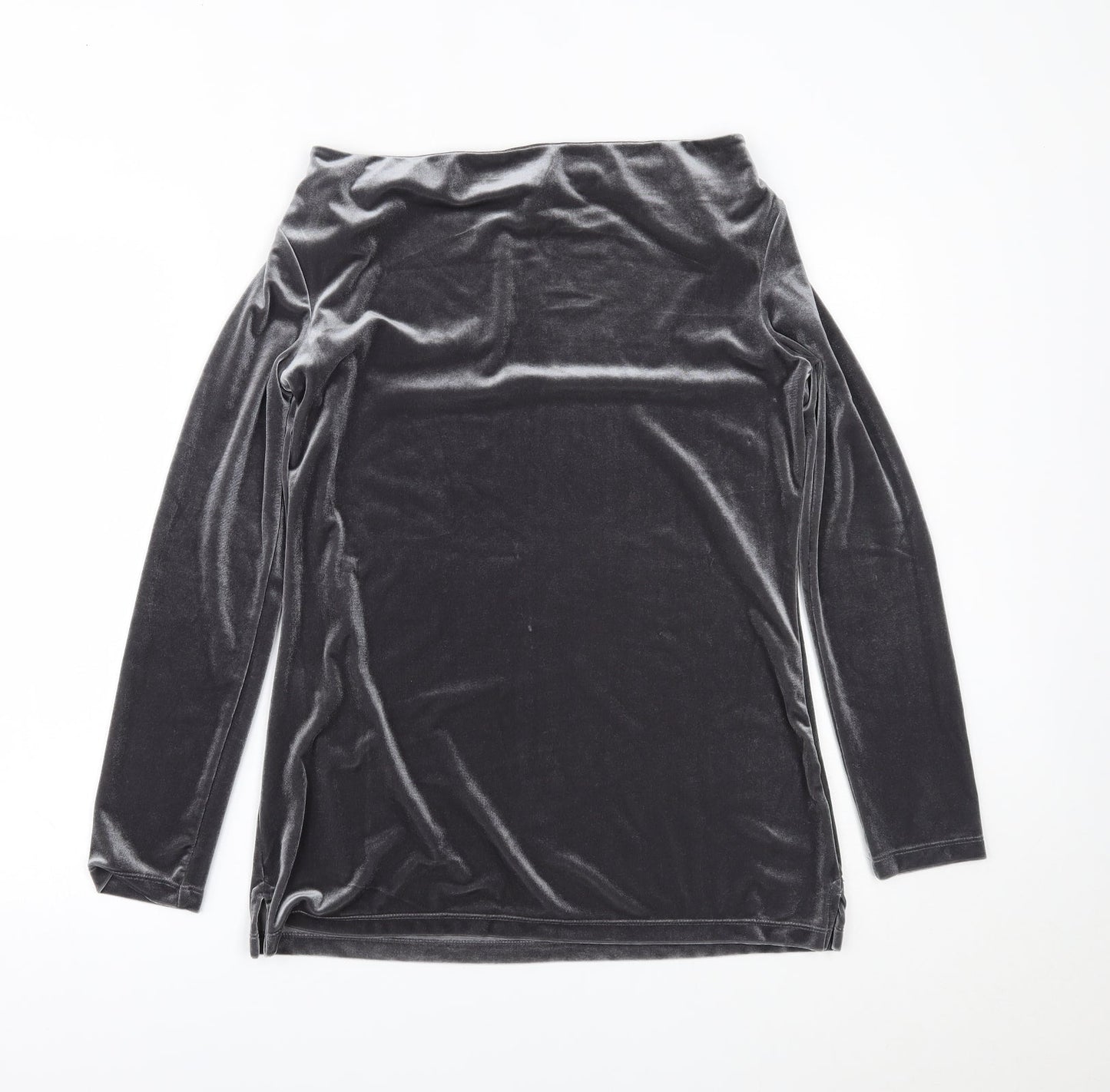 Lands' End Womens Silver   Basic Blouse Size S