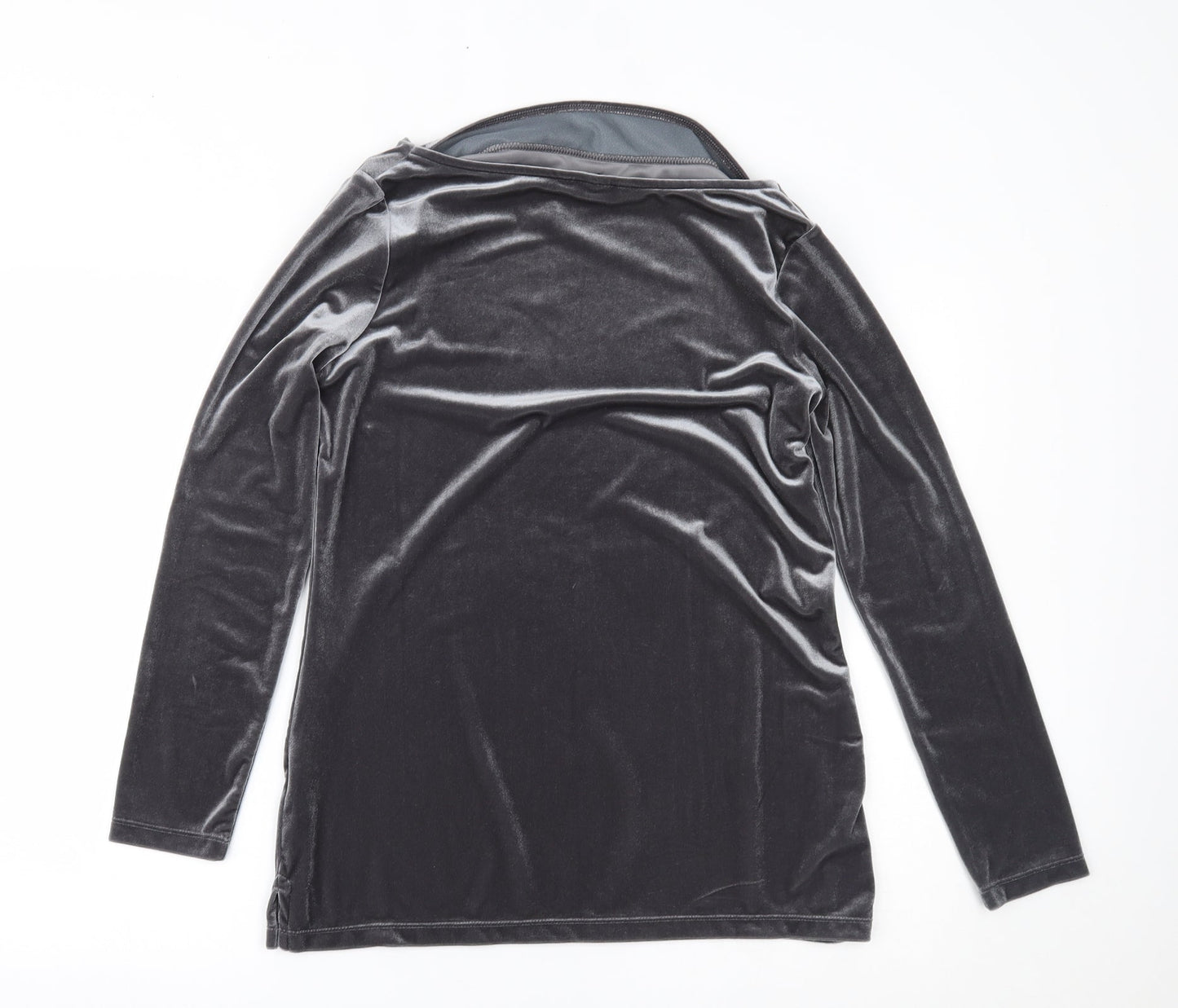 Lands' End Womens Silver   Basic Blouse Size S