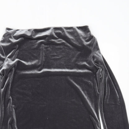 Lands' End Womens Silver   Basic Blouse Size S