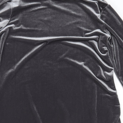 Lands' End Womens Silver   Basic Blouse Size S