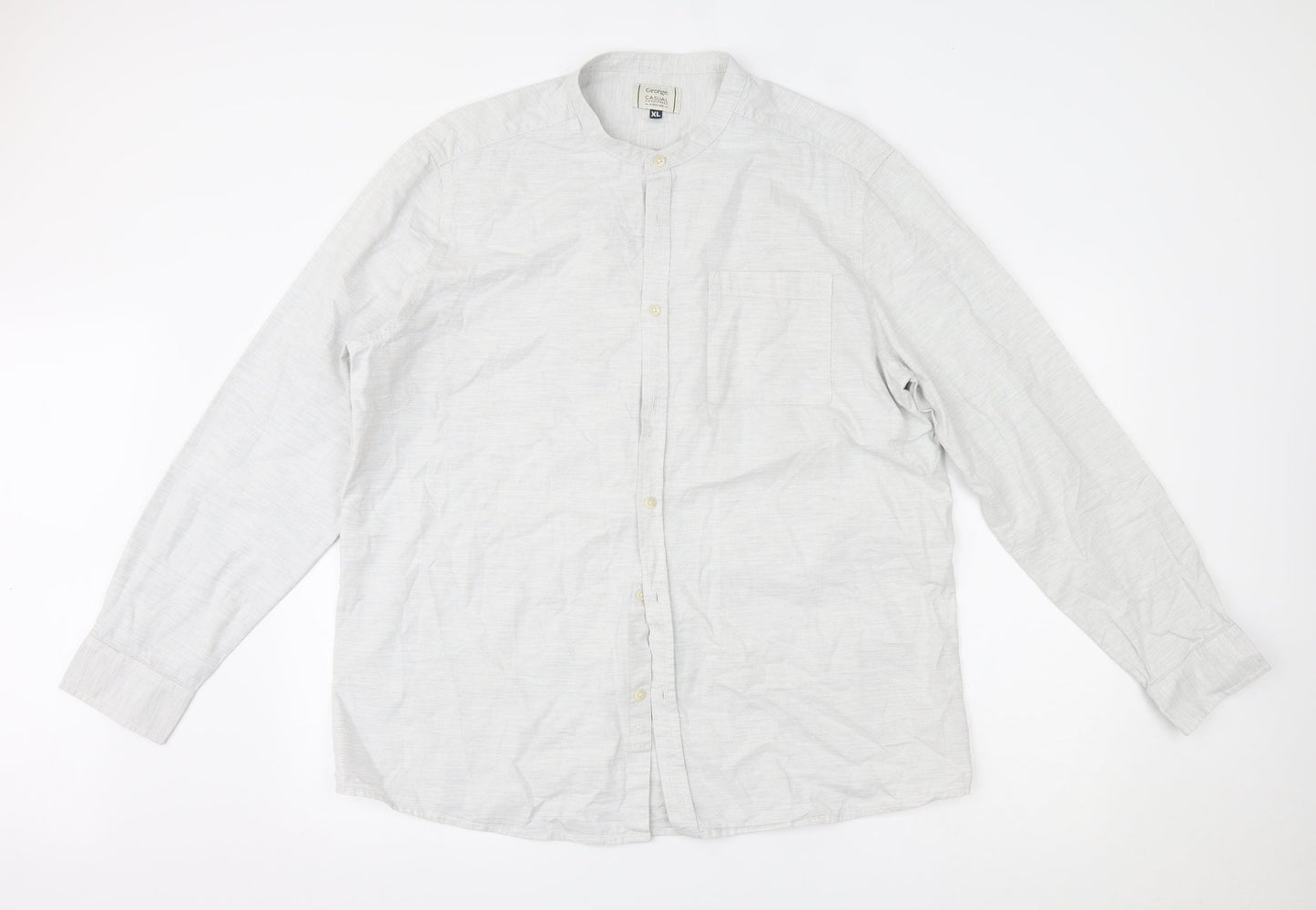 George Mens Grey    Button-Up Size XL