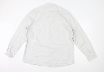 George Mens Grey    Button-Up Size XL