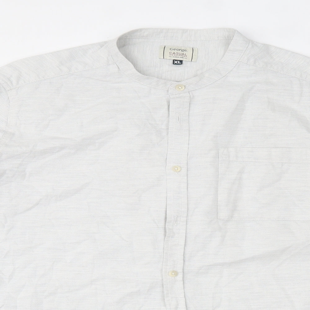 George Mens Grey    Button-Up Size XL