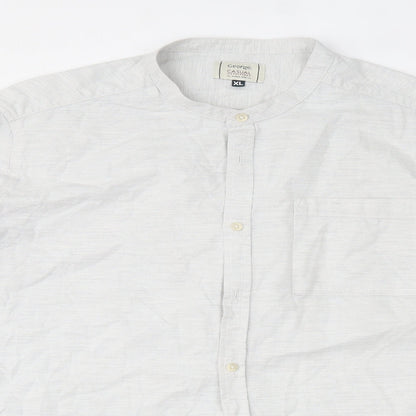 George Mens Grey    Button-Up Size XL