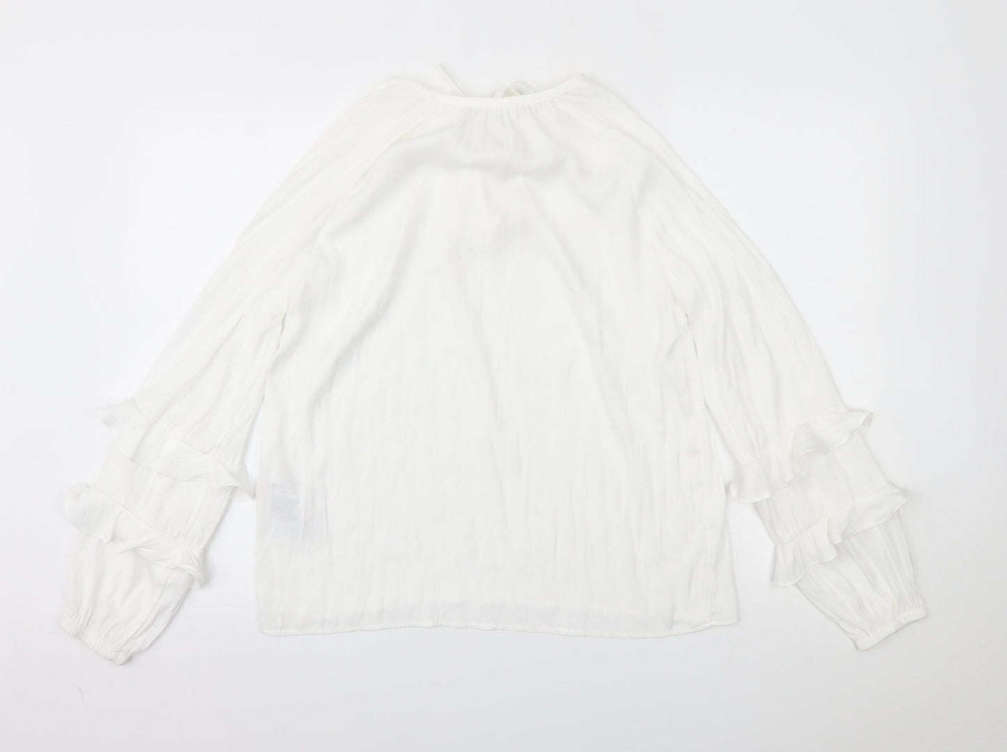 Womens UK Size 6 VILA White Basic Blouse