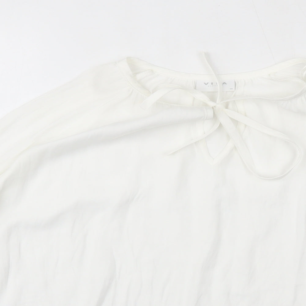Womens UK Size 6 VILA White Basic Blouse