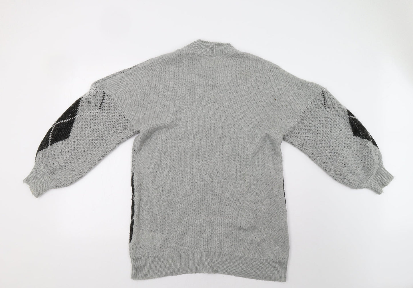 Womens UK Size S Noisy may Grey Pullover Jumper