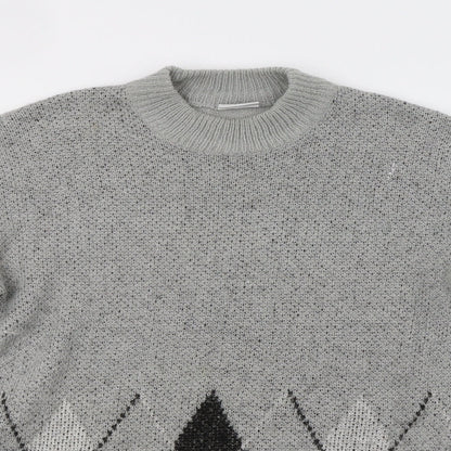Womens UK Size S Noisy may Grey Pullover Jumper