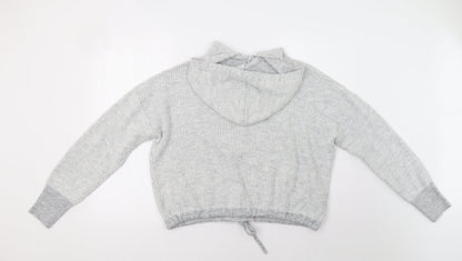 Back view of Primark women’s green pullover hoodie, size M