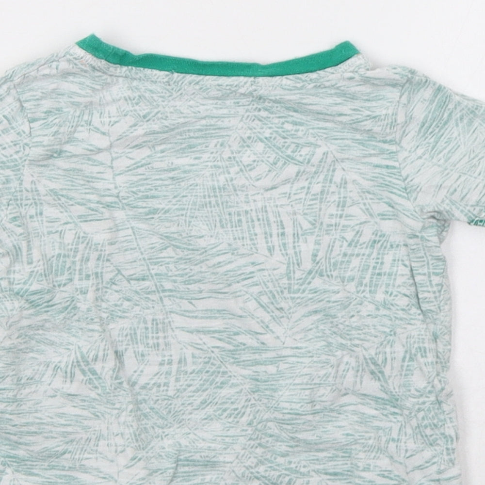 George Baby Green Floral  Basic T-Shirt Size 18-24 Months  - Super Cool