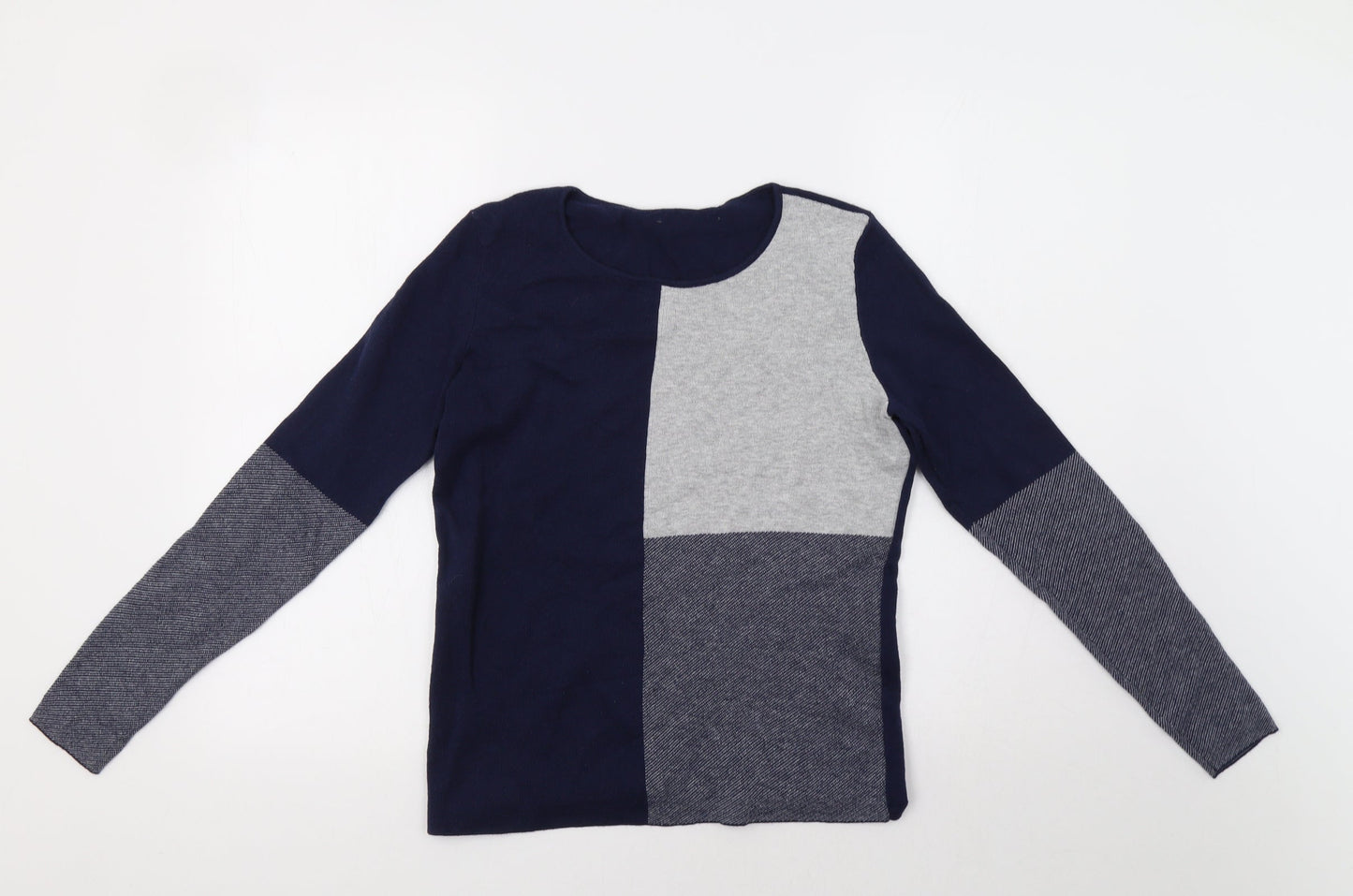 Womens UK Size S Preworn Blue Pullover Jumper