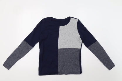 Womens UK Size S Preworn Blue Pullover Jumper