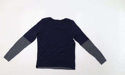 Womens UK Size S Preworn Blue Pullover Jumper