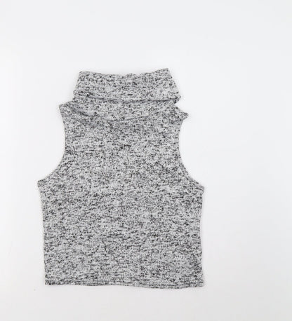 Womens UK Size S New Look Grey Pullover Jumper