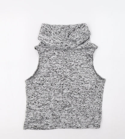 Womens UK Size S New Look Grey Pullover Jumper