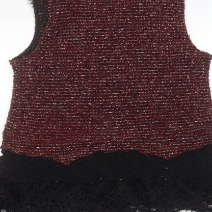 Preworn Womens Red   Basic T-Shirt Size L