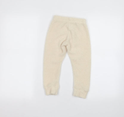 Duke & Doll Girls White   Sweatpants Trousers Size 3-4 Years