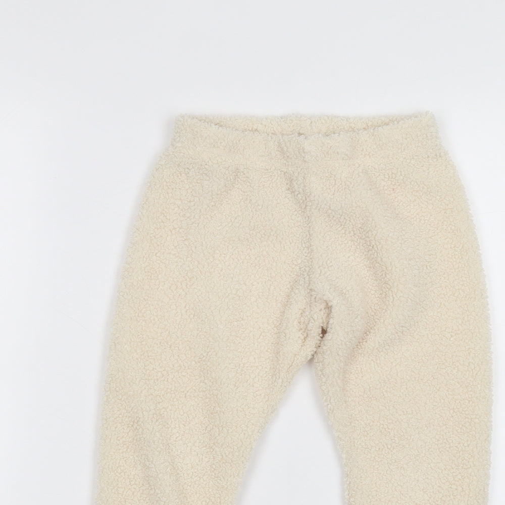 Duke & Doll Girls White   Sweatpants Trousers Size 3-4 Years