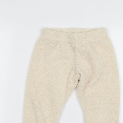 Duke & Doll Girls White   Sweatpants Trousers Size 3-4 Years